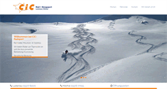 Desktop Screenshot of cic-sport.com